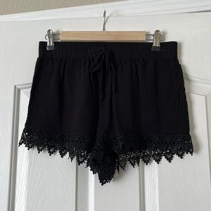 Black High-Waisted Short Shorts